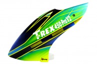 Airbrush Fiberglass Green Racing Canopy - TREX 450 PRO V2